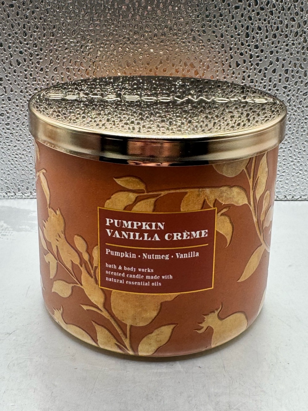 Bath & Body Works Pumpkin Vanilla Crème 3 Wick Candle